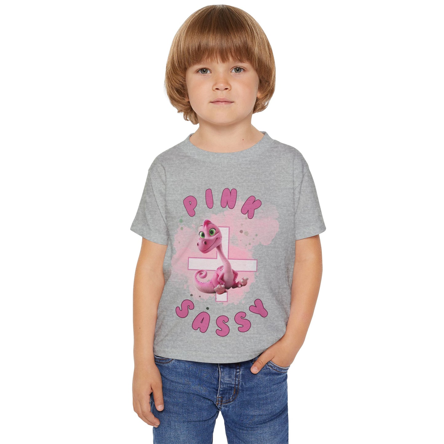 Pink + Sassy - Dinosaur Splash Kids T-Shirt