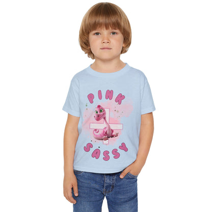 Pink + Sassy - Dinosaur Splash Kids T-Shirt