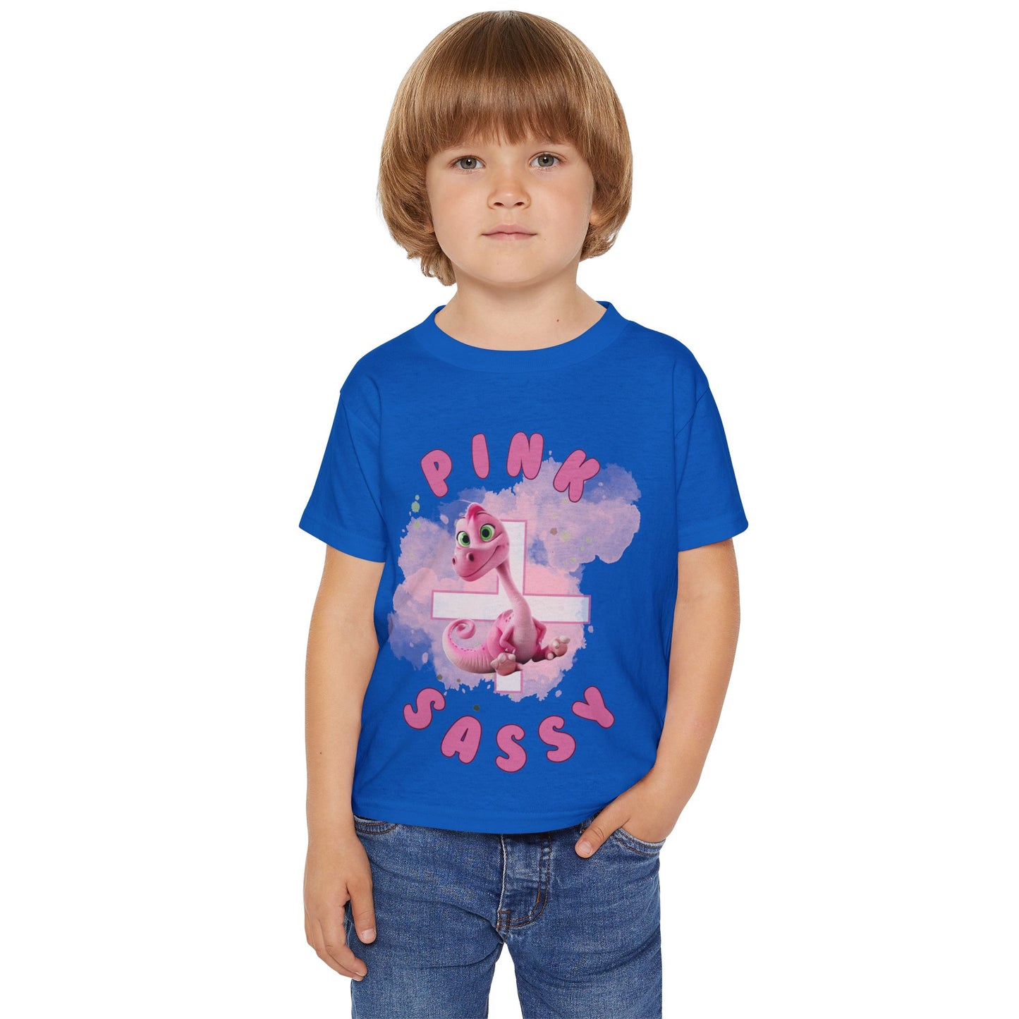 Pink + Sassy - Dinosaur Splash Kids T-Shirt